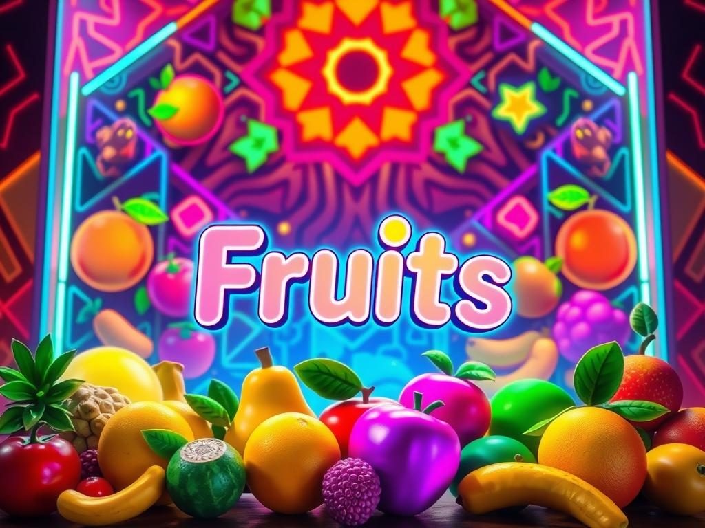 grafică colorată teme jocuri fructe
