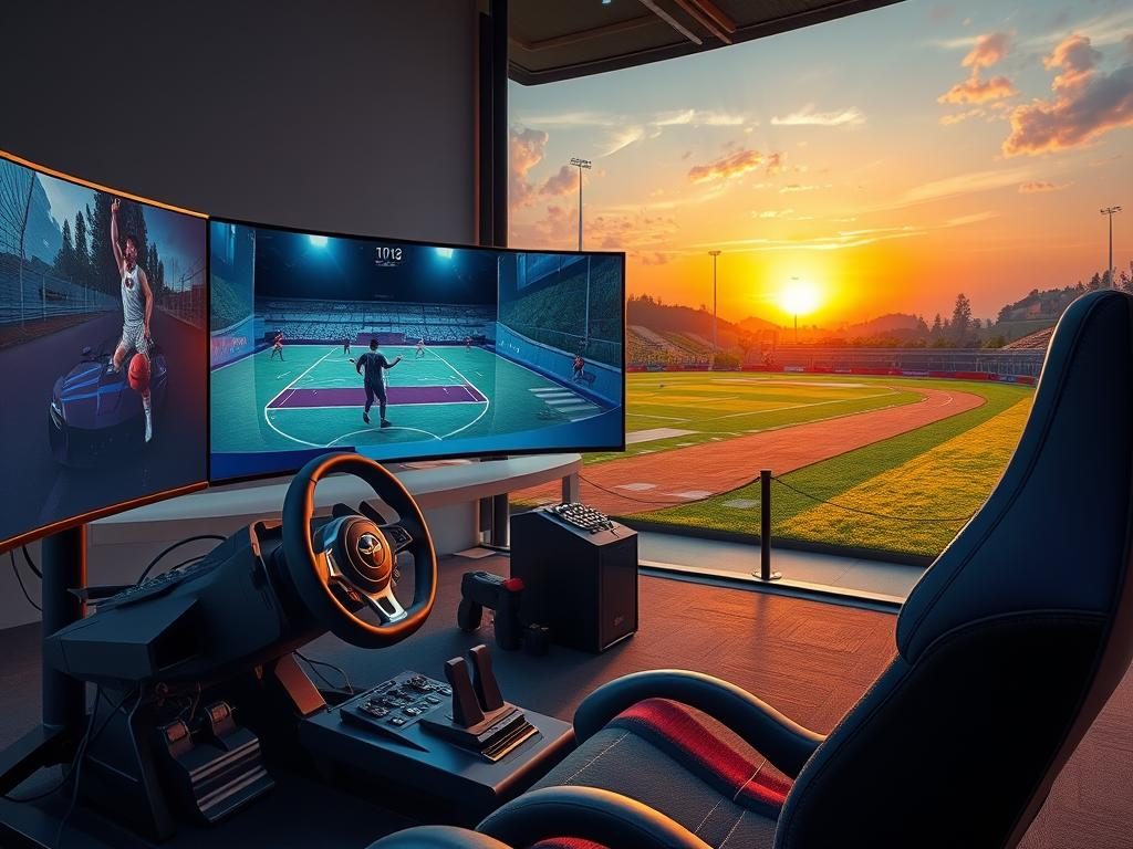 simulatoare sport, gaming modern